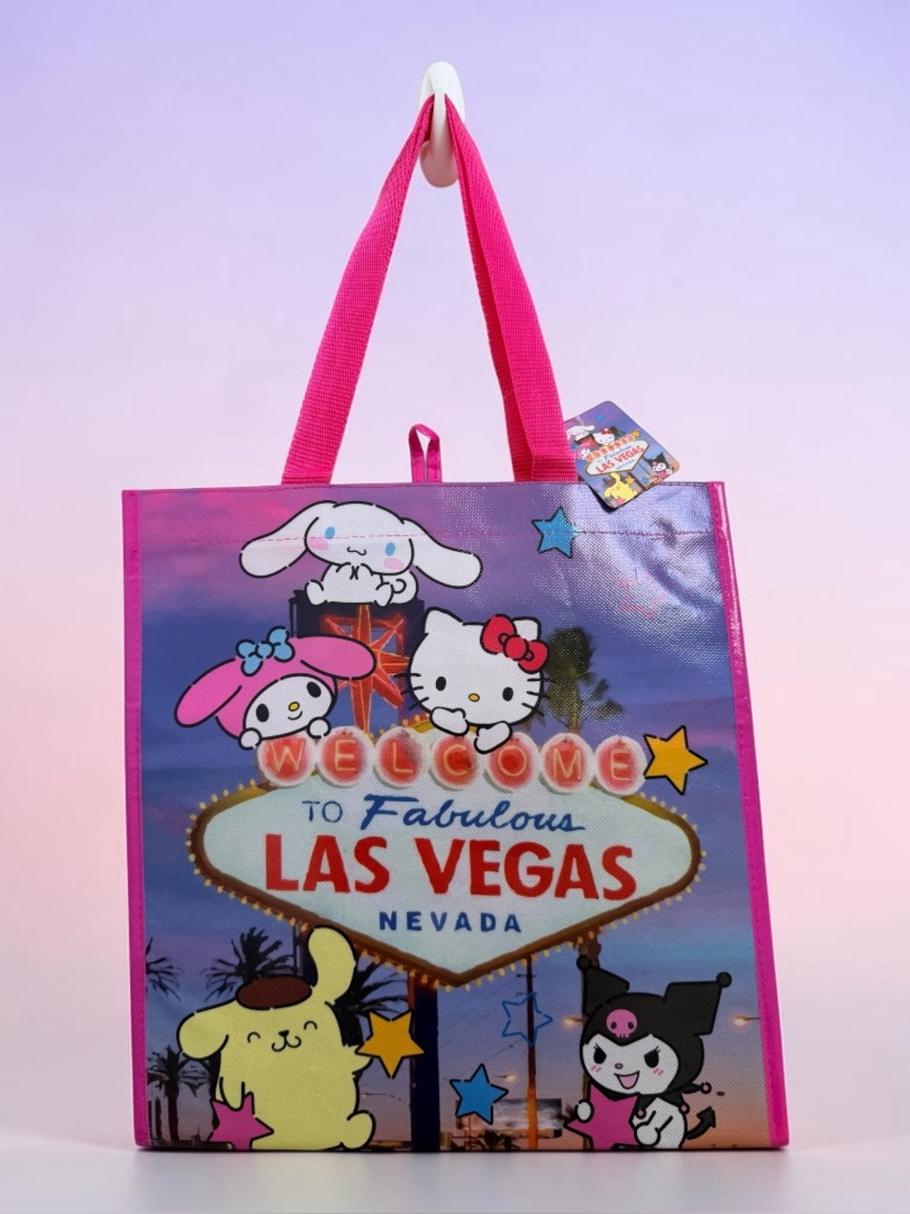 Sanrio Las Vegas Exclusive Hello Kitty Kuromi Cinnamon Roll Melody Tote Bag NWT